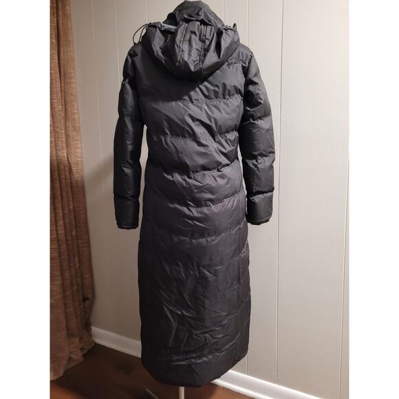 u2wear - Women's Size Small Floor Length Maxi Black Coat With Detachable Hood - Picture 6 of 16